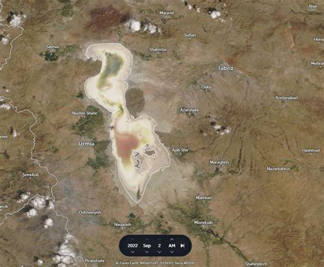 Satellite Images Of Lake Urmia