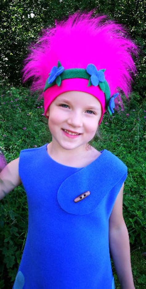 Poppy Costume Trolls Costume Poppy Dress Handmade | Etsy