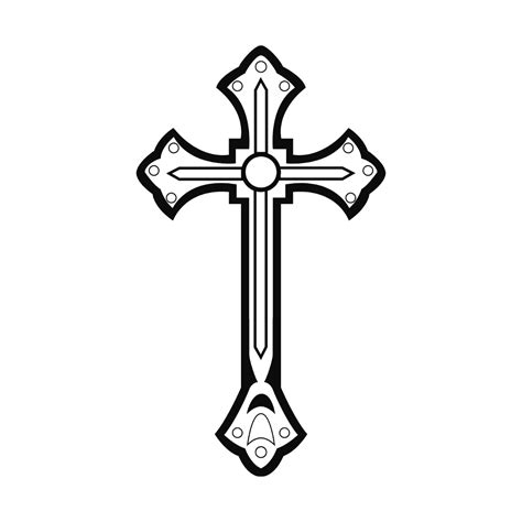 Simple Cross Clipart Black And White