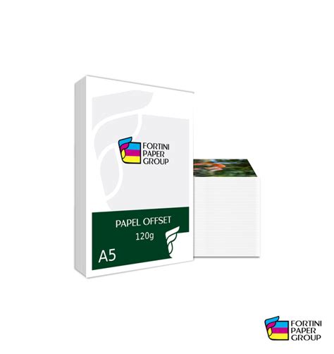 250 Folhas Papel Offset 120g A5 Branco Sulfite