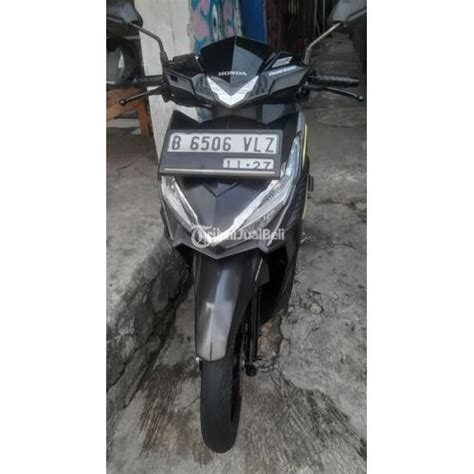 Motor Bekas Honda Vario Tipe Led Cbs Iss Warna Hitam Surat