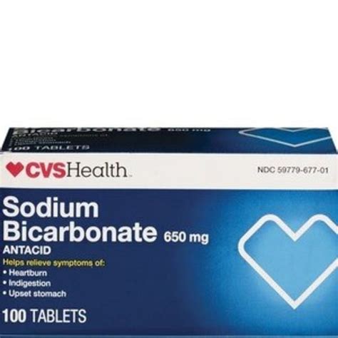 Cvs Health Sodium Bicarbonate 650 Mg Antacid 100 Ct Delivery Or