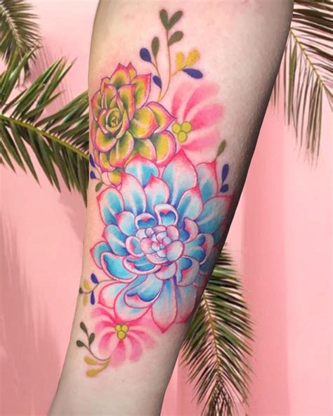 Succulent Tattoo Ideas Celebrating Natures Resilient Beauty