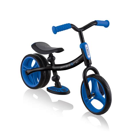 Беговел GLOBBER GO BIKE DUO с двойным колесом черно-синий — купить в ...