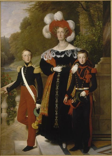 La Reine Marie Am Lie Le Duc D Aumale Et Le Duc De Montpensier