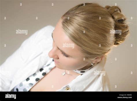 Model Released Blonde Attraktive Frau Stock Photos Model Released Blonde Attraktive Frau Stock