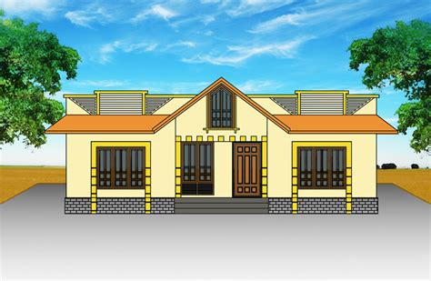 Four Low Budget Kerala Style Three Bedroom House Plans Under 750 Sq.ft ...