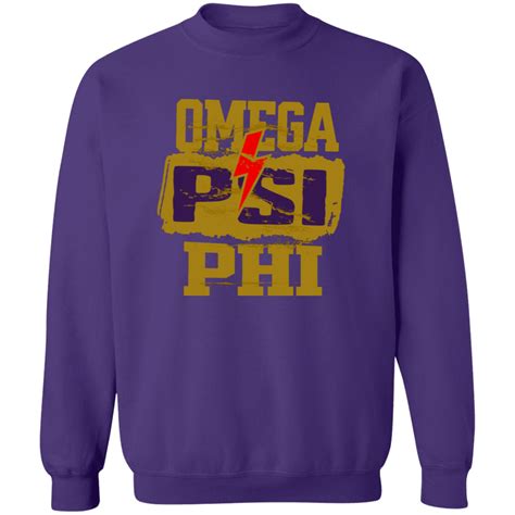 Omega Psi Phi Purple Reign Collection Sweatshirt My Greek Letters