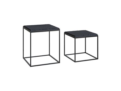 Tables basses carrée patti lot de 2 Conforama