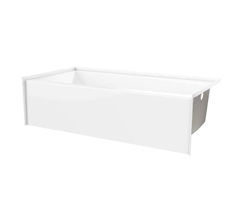 6030 SMIN 60 X 30 AcrylX Alcove Left Hand Drain Bathtub In White Bath