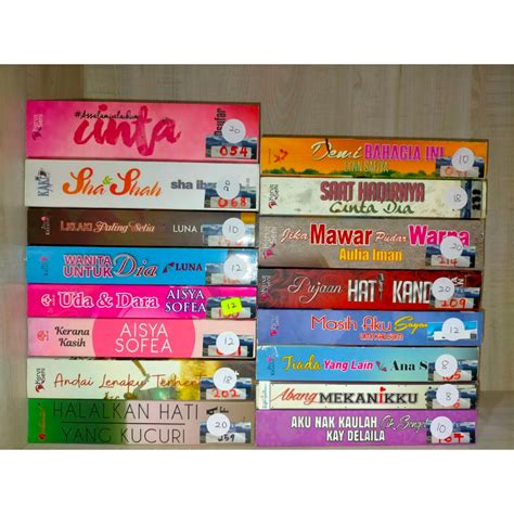 KOLEKSI NOVEL MELAYU PRELOVED III Shopee Malaysia