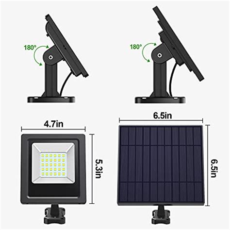 Intelamp Solar Powered Lights Outdoor Solar Flood Lights Outdoor