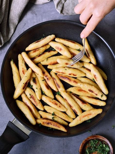 German Schupfnudeln Potato Noodles Elavegan