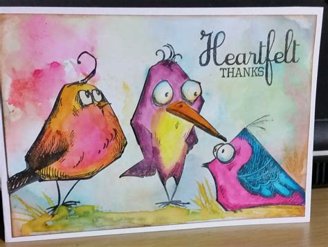 The Hens Crafty Den Tim Holtz Bird Crazy Stamps Tim Holtz Crazy