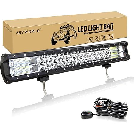 Amazon Skyworld Triple Row Inch Led Work Light Bar Lumen