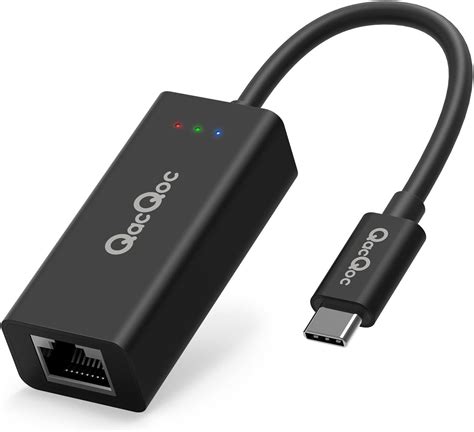 USB C vers RJ45 Gigabit Ethernet Adaptateur USB C à 10 100 1000 Mbit s