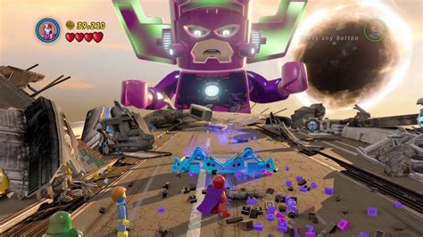 Lego Marvel Super Heroes Final Level Galactus Youtube