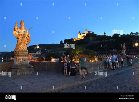 Germany Bavaria Upper Franconia Region Wurzburg Statue Of St Kilian