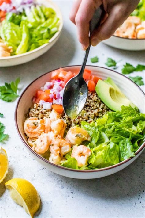 Lemon Chili Shrimp Quinoa Bowl Recipe Skinnytaste