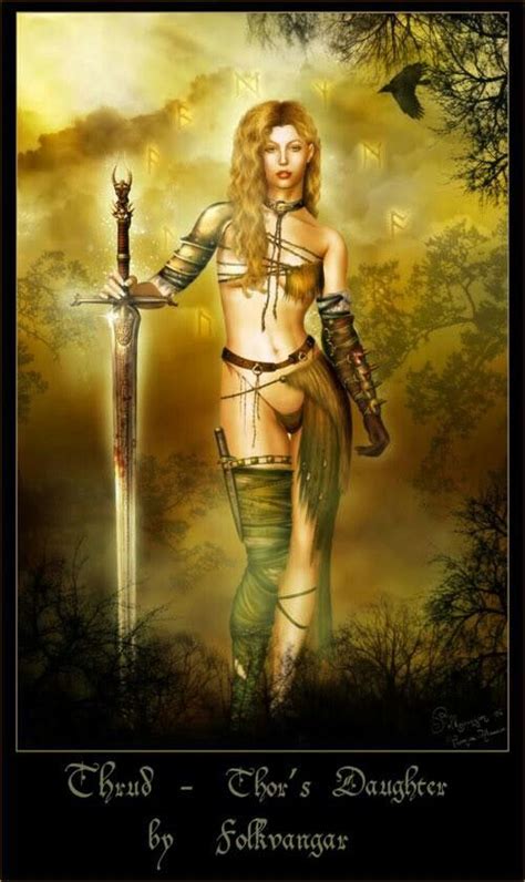 Thrud Thor S Daughter Norse Goddess Norse Mythology Pagan Gods