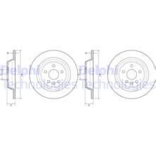 X Delphi Bremsscheiben Mm Voll Hinten Passend F R Ford Galaxy S Max