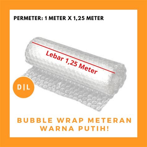 Jual Bubble Wrap METERAN ECER LEBAR 1 25 Meter 1M X 1 25M Pengaman