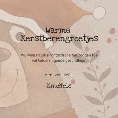 Kerstkaart Met Grumpy Kerstbeer Kerstkaarten Kaartje Go