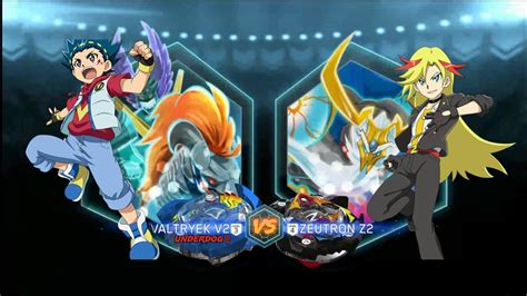 Victory Valtryek Vs Zillion Zeutron Beyblade Burst App Gameplay Valt