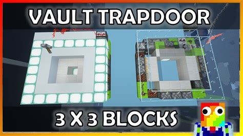 Tutorial 3x3 Vault Trapdoor Minecraft 118 Youtube