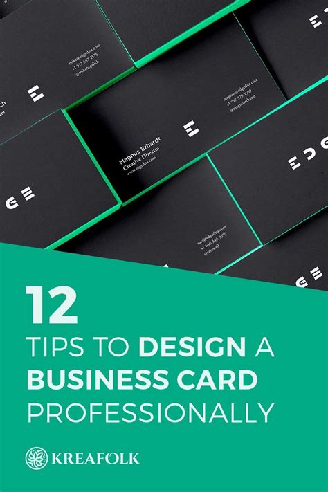 12 Tips to Design a Business Card Professionally | Business card design ...