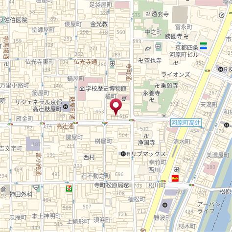 京都府京都市下京区高辻通御幸町東入茶磨屋町236 の地図 Mapfan