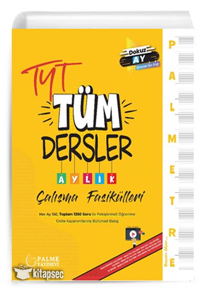 TYT Tüm Dersler Palmetre Aylık Çalışma Fasikülleri Palme Yayınevi