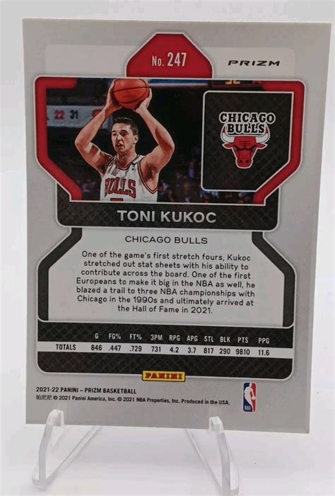 Panini Prizm Red White Blue Prizm Toni Kukoc Sports Card