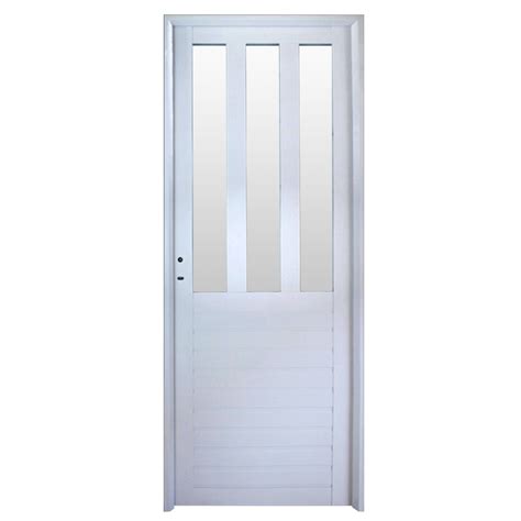 Puerta Aluminio Herrero Modelo Vidrio Vertical Pacella Aberturas