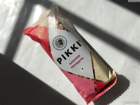 Батончик Pikki Клюква - Миндаль - «Правильный козинак?» | отзывы