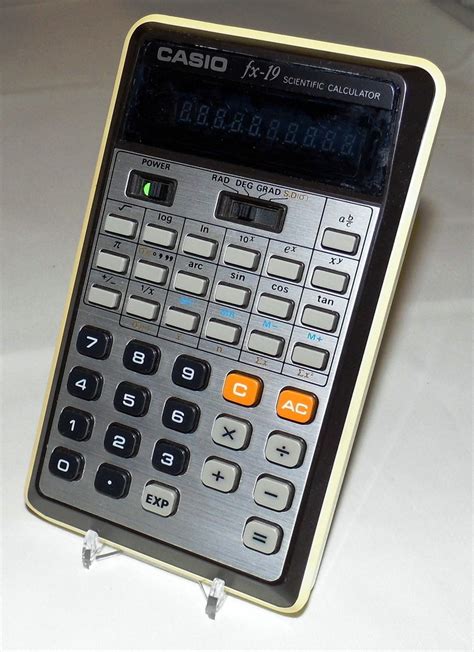 Vintage Casio Model Fx 19 Pocket Led Scientific Calculator Flickr