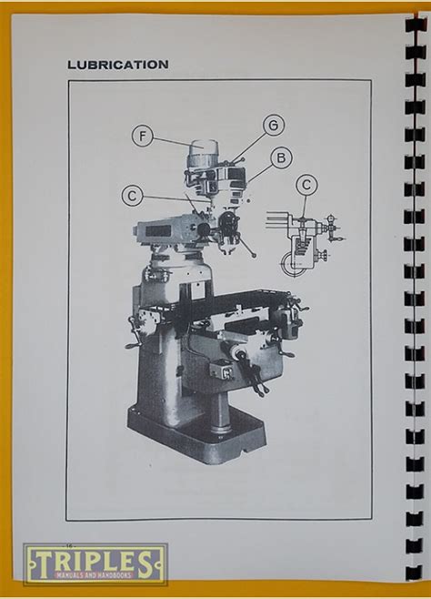 Kondia Fv Vertical Milling Machine Service And Maintenance Instructions