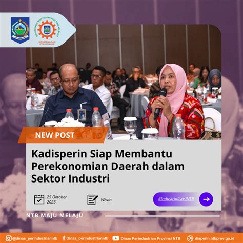 Kadisperin Siap Membantu Perekonomian Daerah Dalam Sektor Industri