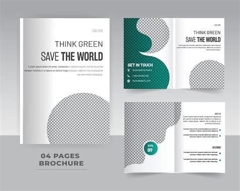 4 Page Brochure Template Design 22945270 Vector Art at Vecteezy