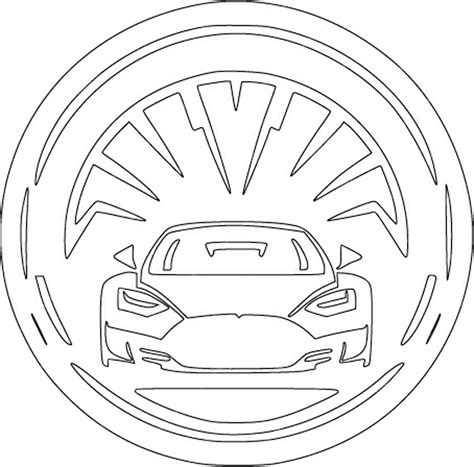 Premium Vector | Tesla Car Sketch