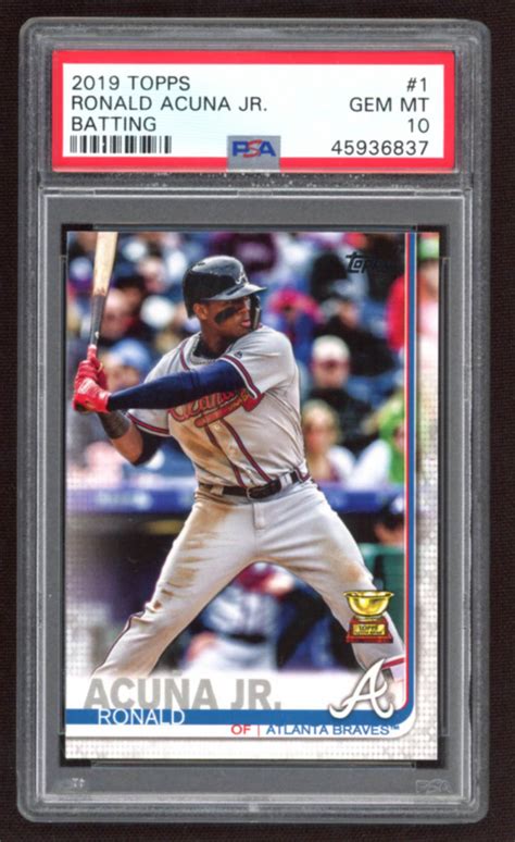 Ronald Acuna Jr Topps Psa Pristine Auction