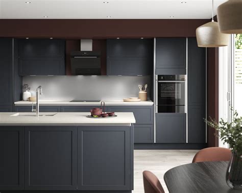 Cambridge Midnight Blue True Handleless Benchmarx Kitchens And Joinery