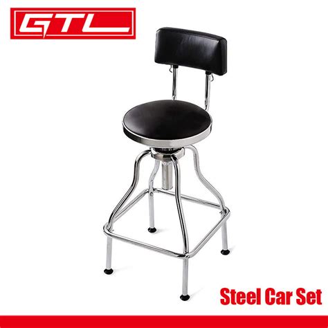 Steel Fixed Height Work Shop Stool Auto Creeper Seat Padded Garage Work