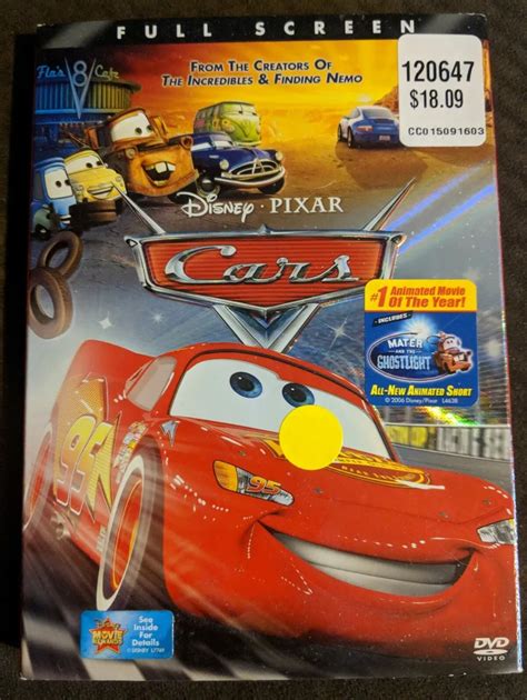 Cars 1 Dvd Cover