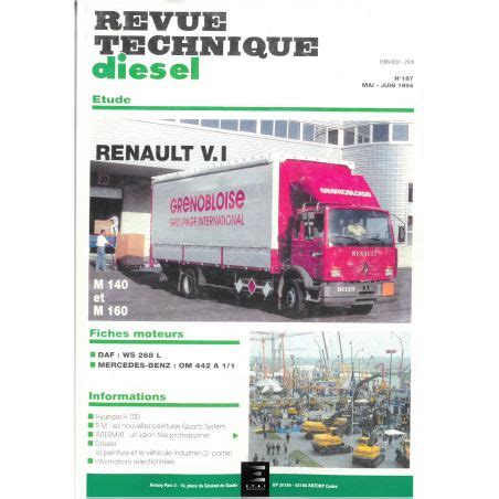 RTA Revue Technique Poids Lourds RENAULT RVI M140 Et M160