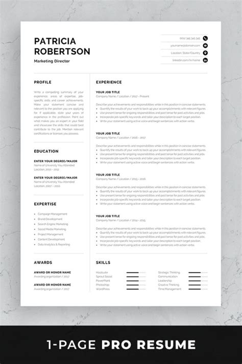 Resume Template Patricia Resume Examples Free