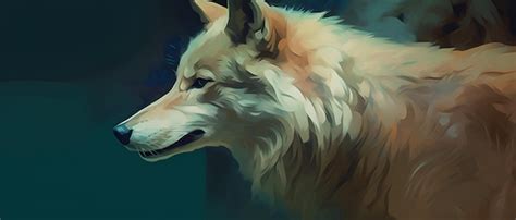 Premium AI Image | Digital painting of a wolf