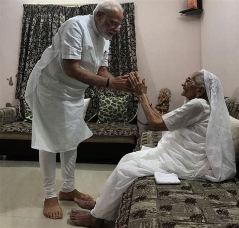 Pm Seeks His Mothers Blessings After Poll Victory India News