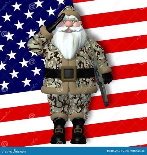 Military Santa Claus With Machine Gun And Grenade In His Hands Vector ...