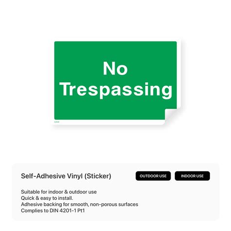 No Trespassing Sign Safety Signs And Stickers